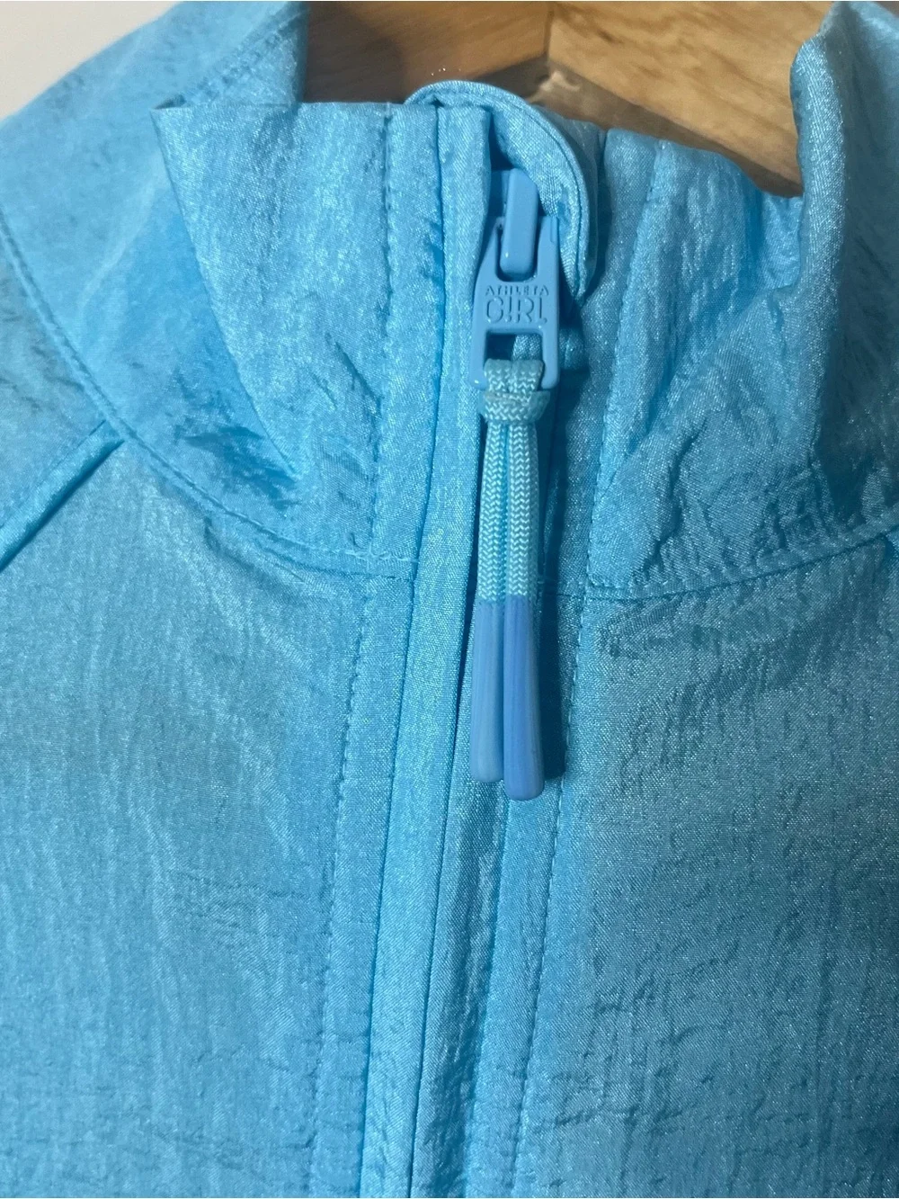 Athleta Light Blue Girls‎ Windbreaker Jacket - Picture 4 of 15
